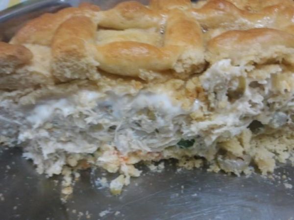Empadão de Frango com requeijão